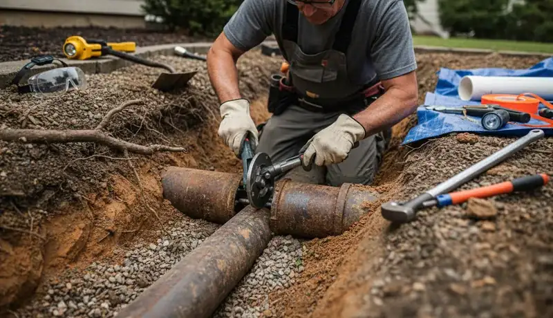 Sewer Line Repair services in Anaheim, CA.