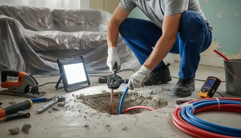 Slab Leak Repair services in Apex, 27502.