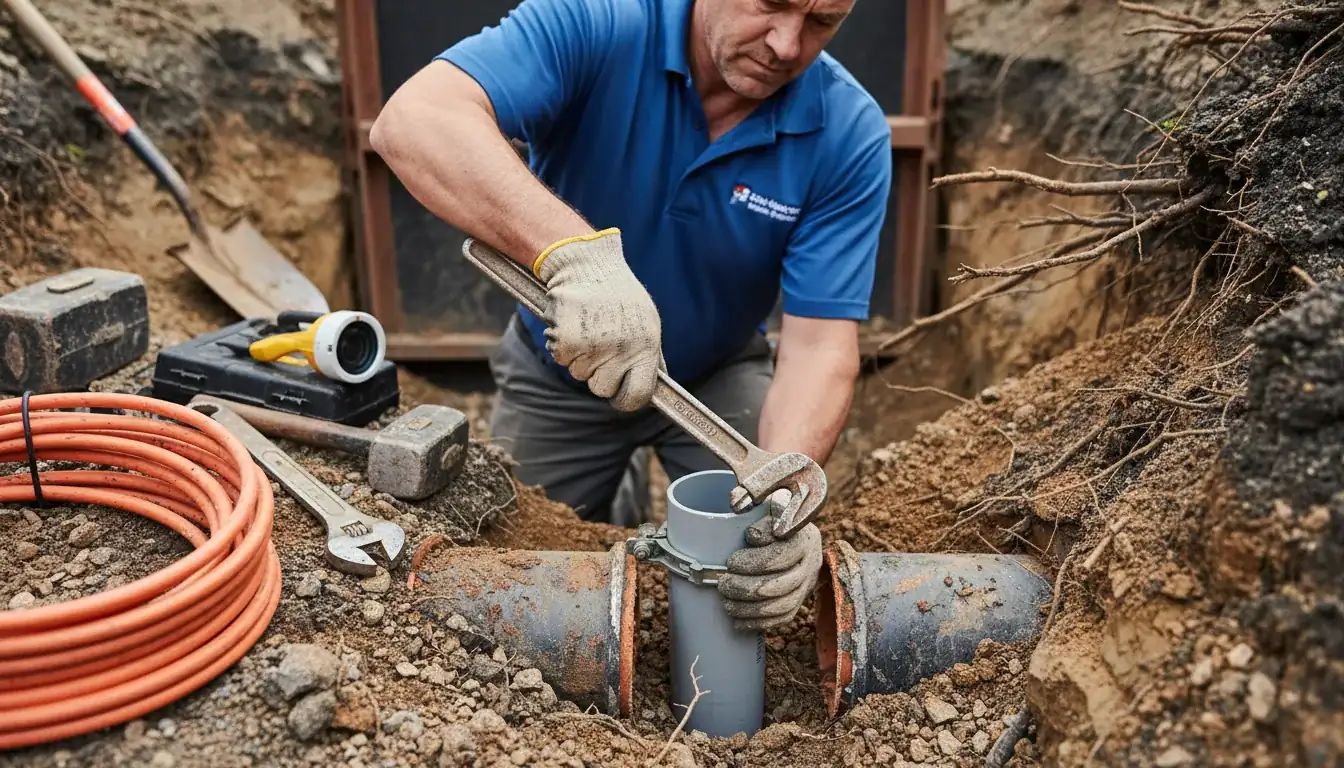 Sewer Line Repair services in Apex, 27539.