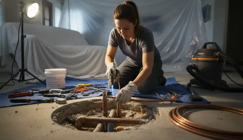 Slab Leak Repair services in Benson, 27504.