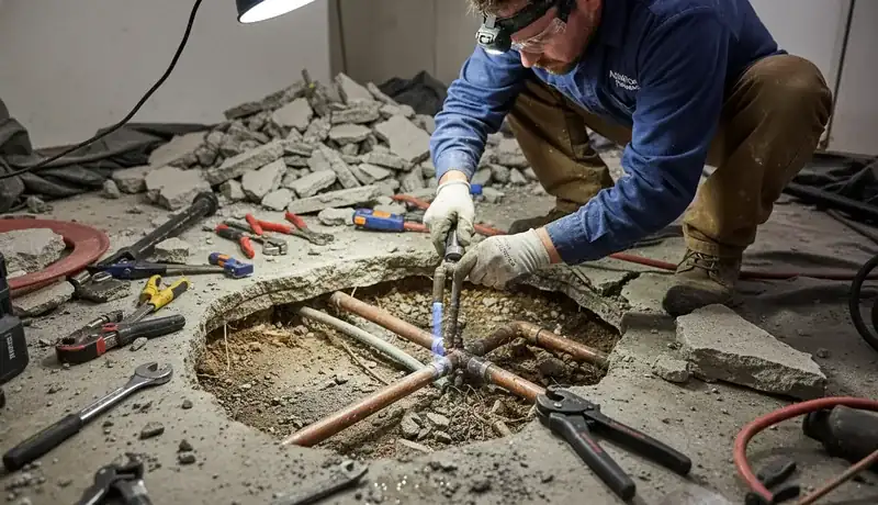 Slab Leak Repair services in Burlington, 27228.