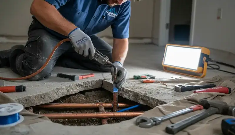 Slab Leak Repair services in Chapel Hill, 27514.