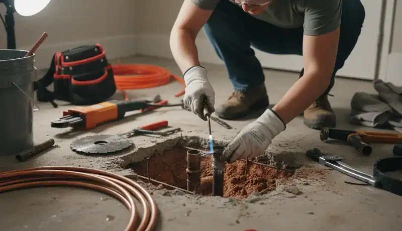 Slab Leak Repair services in Chapel Hill, 27516.