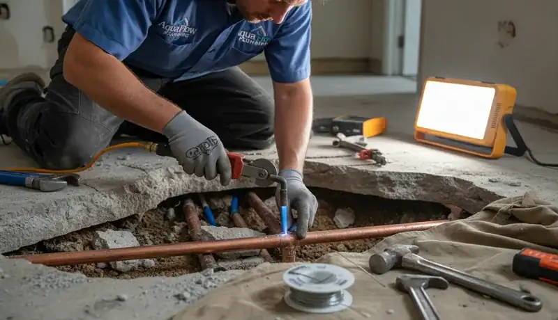 Slab Leak Repair services in Chapel Hill, 27517.