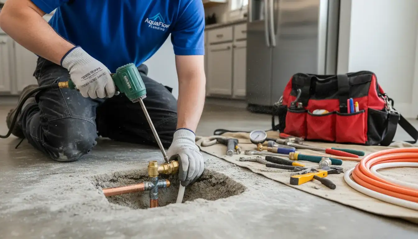 Slab Leak Repair services in Charlotte, 28208.