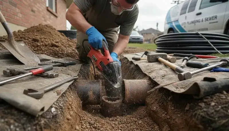 Sewer Line Replacement services in Charlotte, 28209.