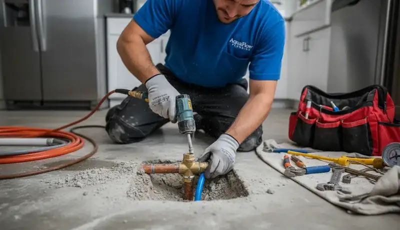 Slab Leak Repair services in Charlotte, 28209.