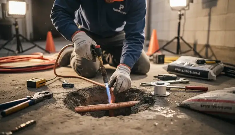 Slab Leak Repair services in Charlotte, 28210.