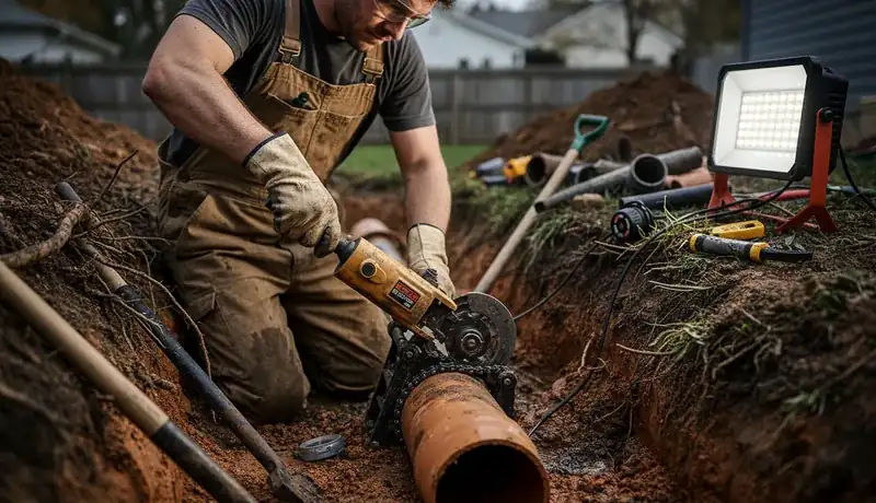 Sewer Line Repair services in Charlotte, 28217.