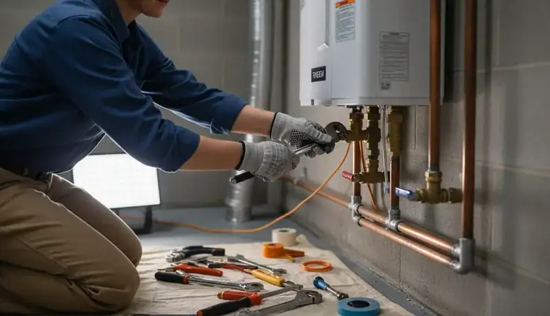 Tankless Water Heater Installation services in Charlotte, 28263.