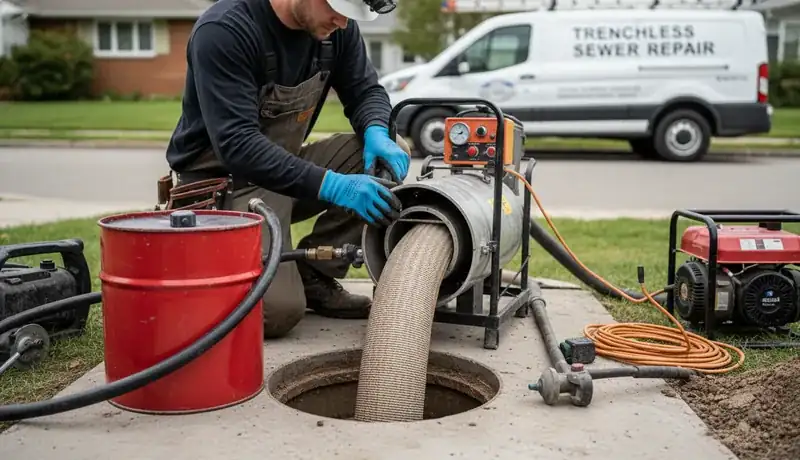 Trenchless Sewer Repair services in Charlotte, 28273.