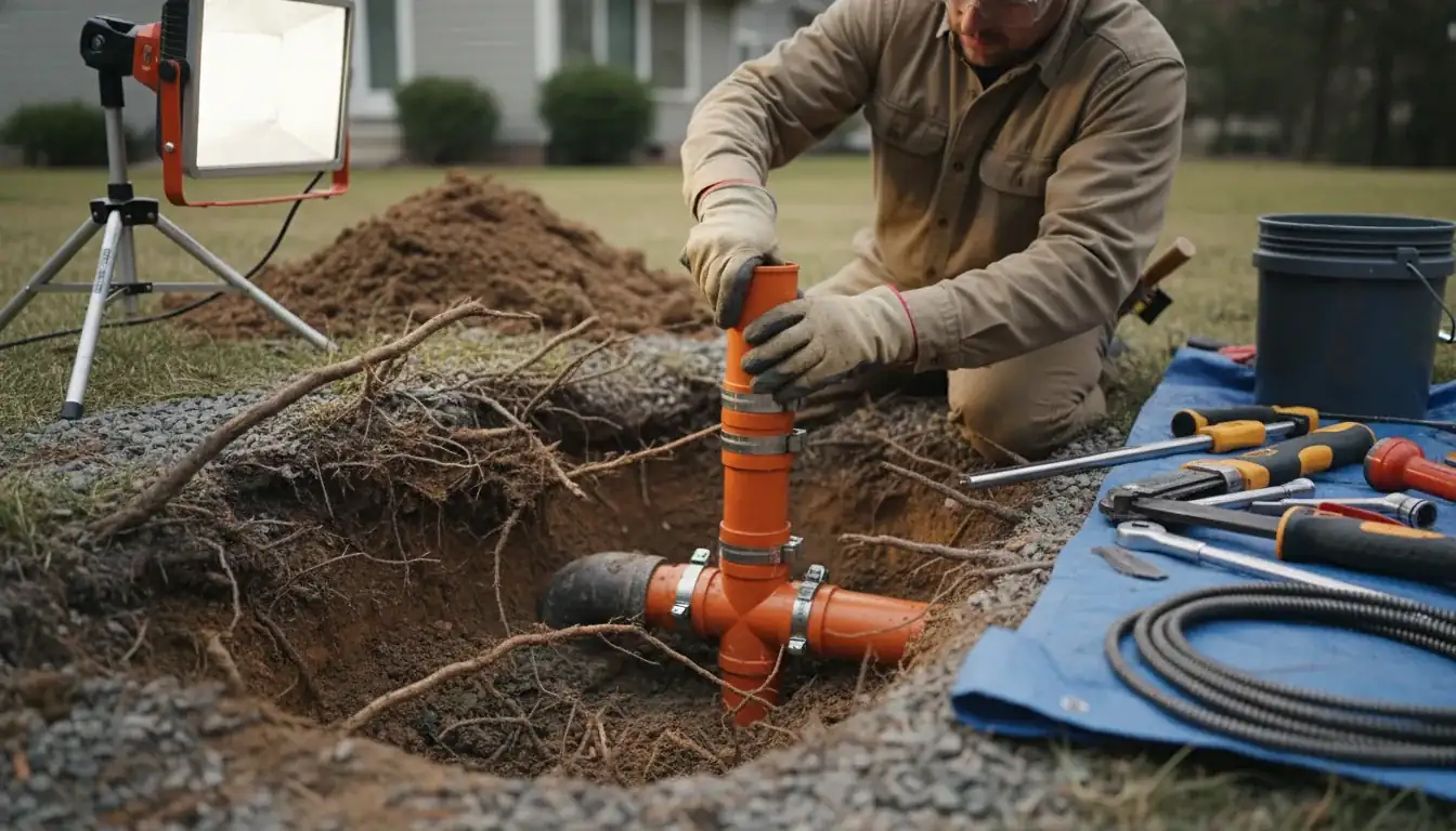 Sewer Line Repair services in Clayton, 27527.
