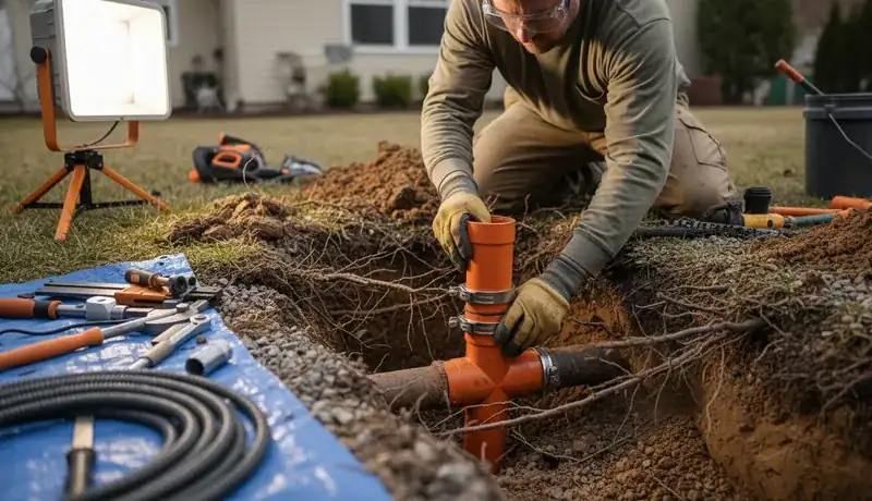 Sewer Line Repair services in Dallas, 28034.
