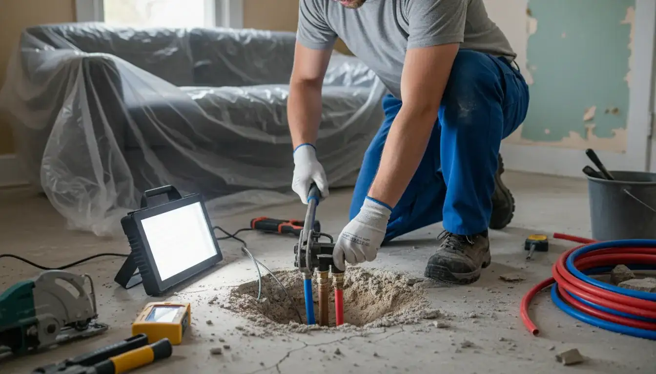 Slab Leak Repair services in Durham, 27702.