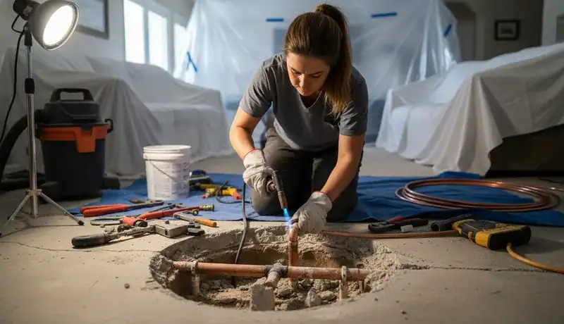 Slab Leak Repair services in Durham, 27703.