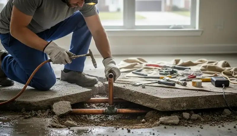 Slab Leak Repair services in Durham, 27722.