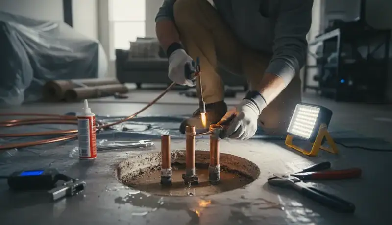 Slab Leak Repair services in Erwin, 28339.