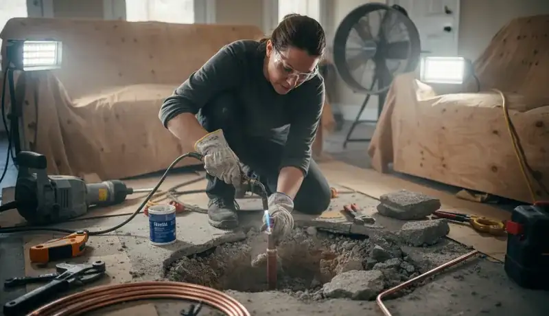 Slab Leak Repair services in Franklinville, 27248.