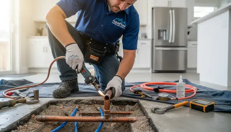 Slab Leak Repair services in Garner, 27529.