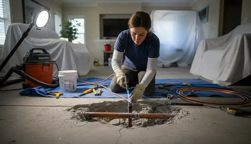 Slab Leak Repair services in Gastonia, 28052.