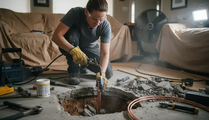 Slab Leak Repair services in Morrisville, 27560.