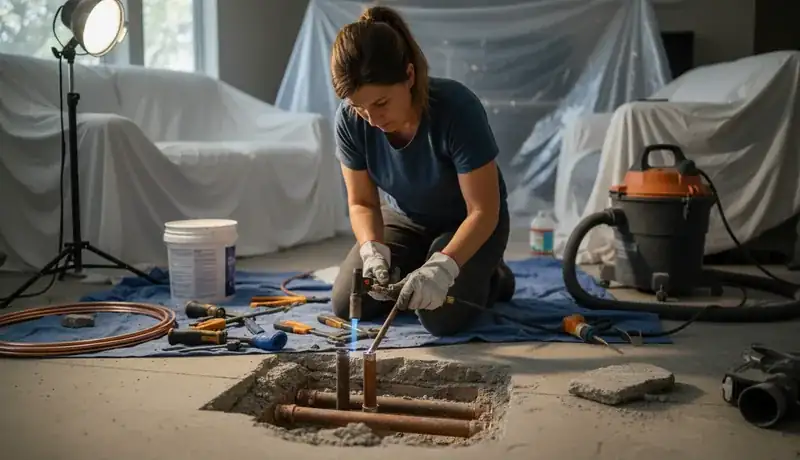 Slab Leak Repair services in Mount Holly, 28120.