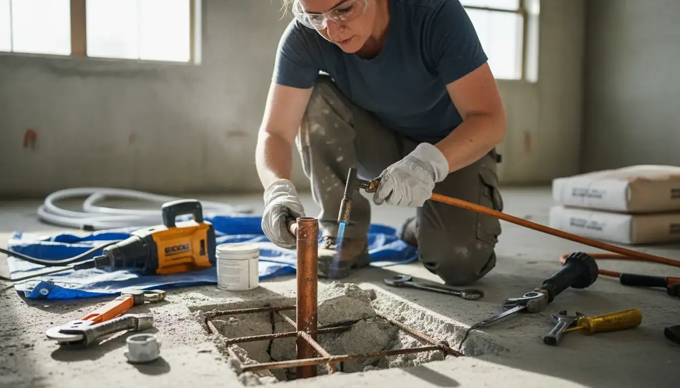 Slab Leak Repair services in Raleigh, 27604.