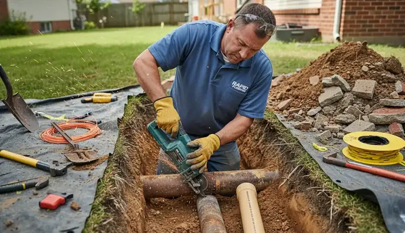 Sewer Line Replacement services in Raleigh, 27609.