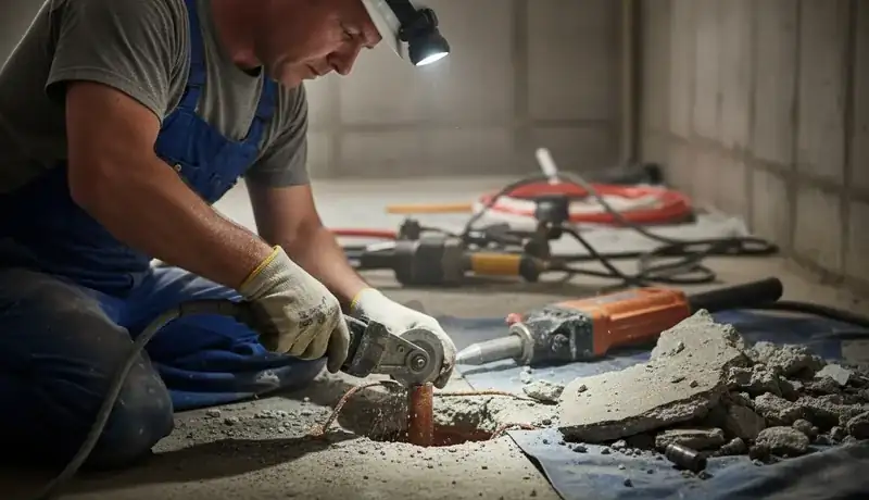 Slab Leak Repair services in Raleigh, 27609.