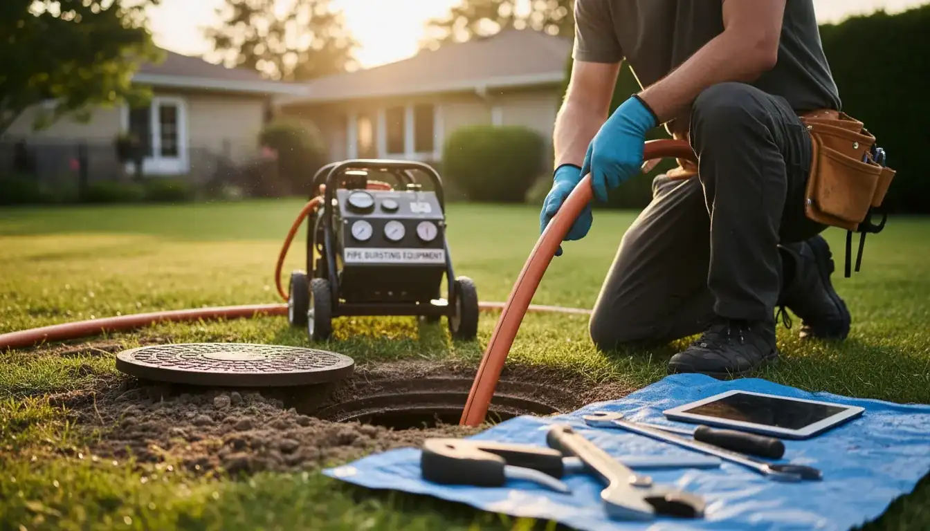 Trenchless Sewer Repair services in Raleigh, 27609.