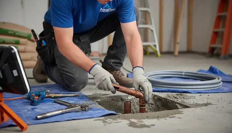 Slab Leak Repair services in Raleigh, 27610.