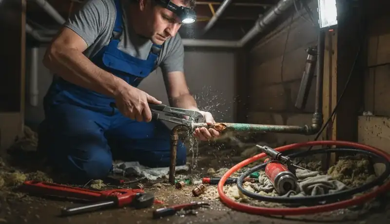 Burst Pipe Repair services in Raleigh, 27611.