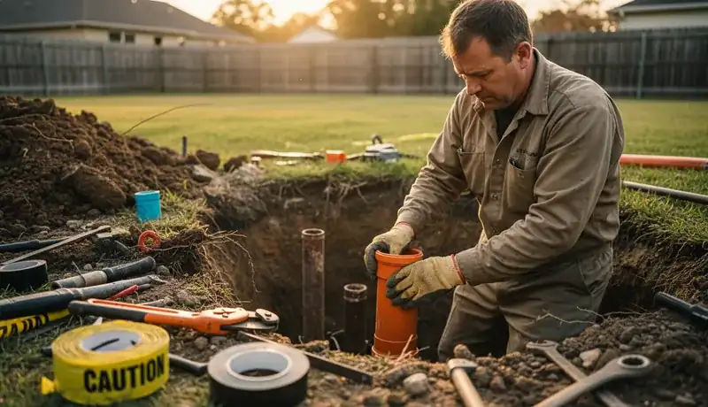 Sewer Line Repair services in Raleigh, 27611.
