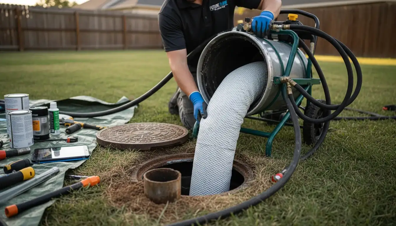 Trenchless Pipe Lining services in Raleigh, 27625.