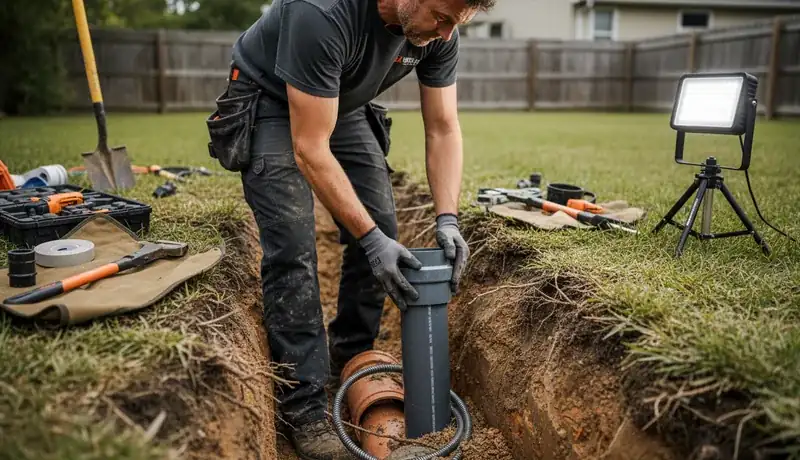 Sewer Line Repair services in Raleigh, 27626.