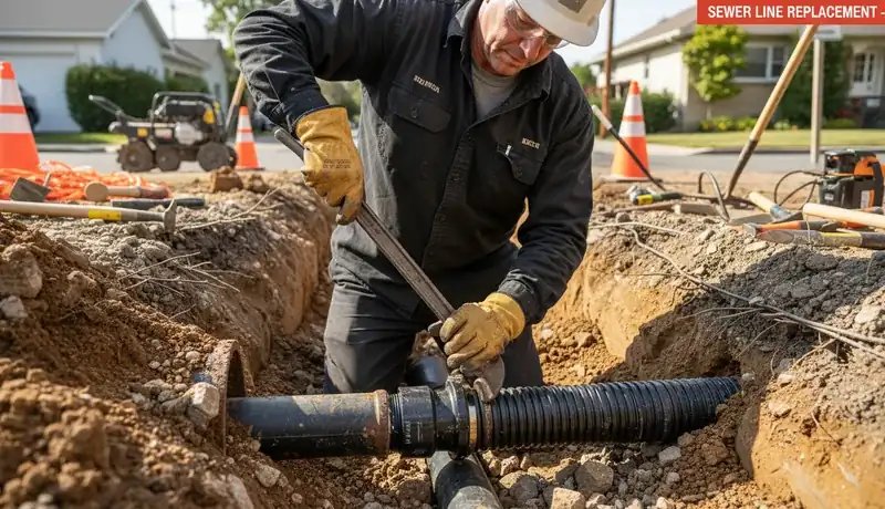 Sewer Line Replacement services in Raleigh, 27628.