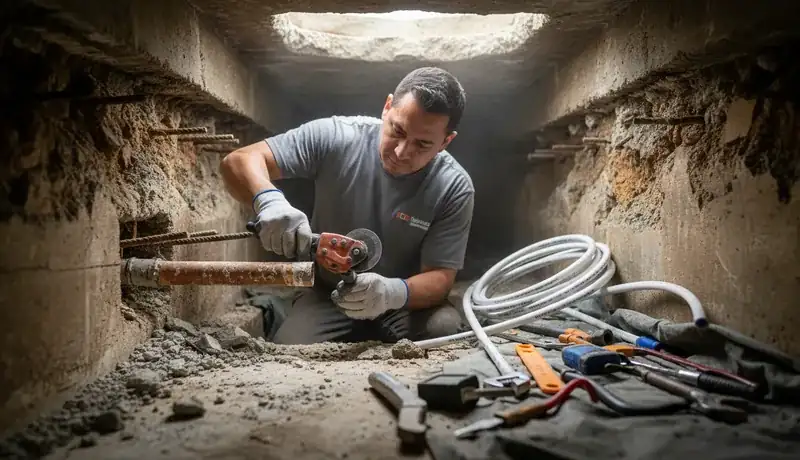 Slab Leak Repair services in Raleigh, 27629.