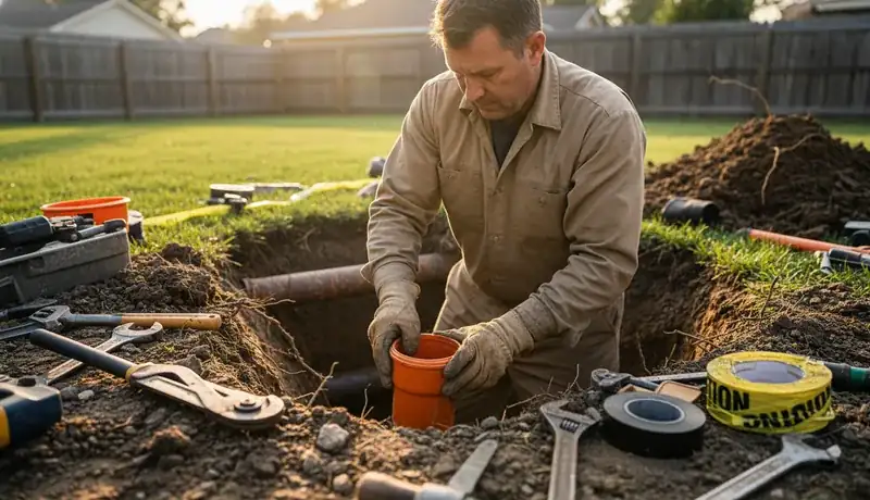 Sewer Line Repair services in Raleigh, 27635.