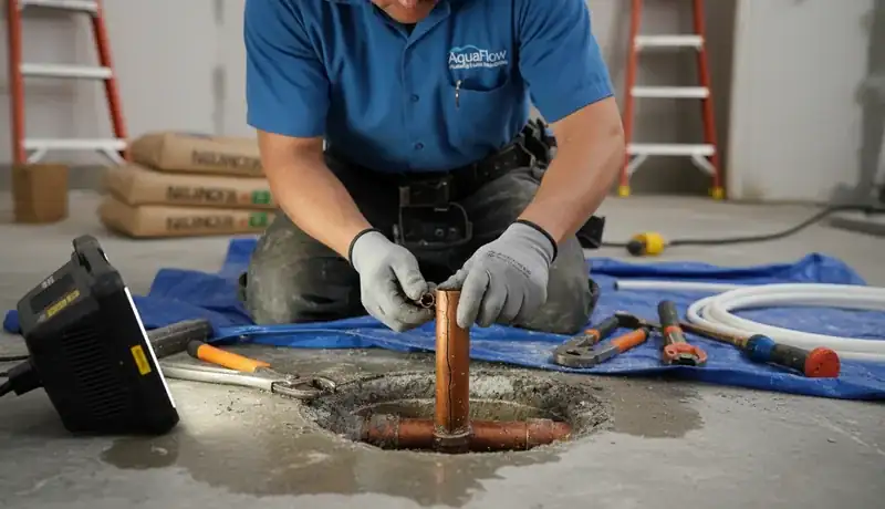 Slab Leak Repair services in Raleigh, 27650.