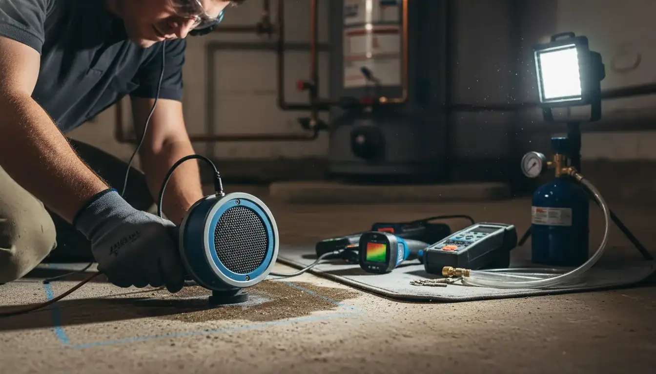 Leak Detection services in Raleigh, 27690.