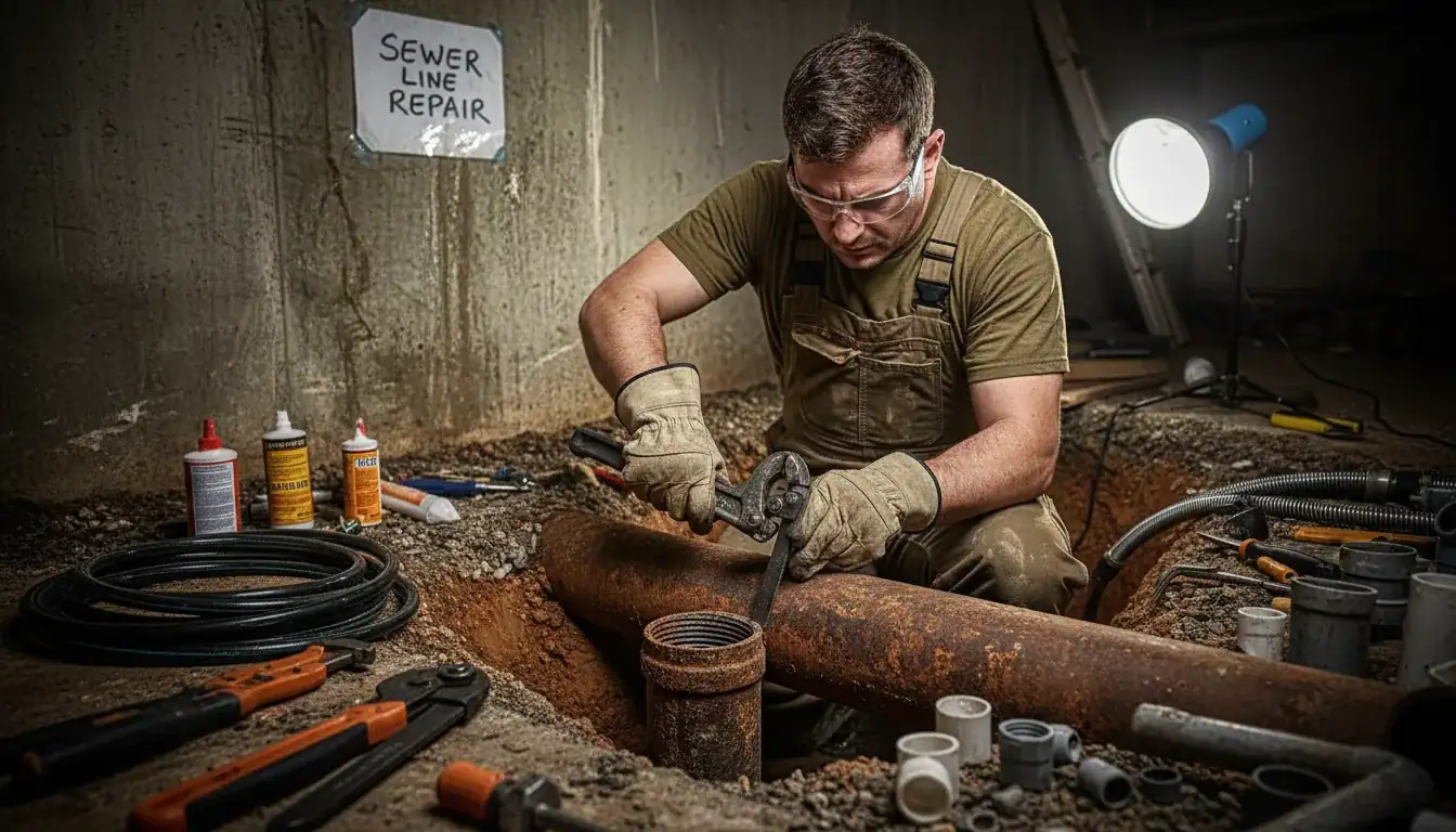 Sewer Line Repair services in Raleigh, 27695.