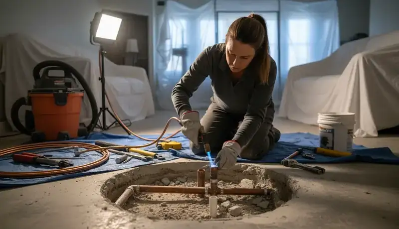 Slab Leak Repair services in Sanford, 27330.