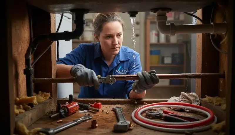 Burst Pipe Repair services in Waban, MA.