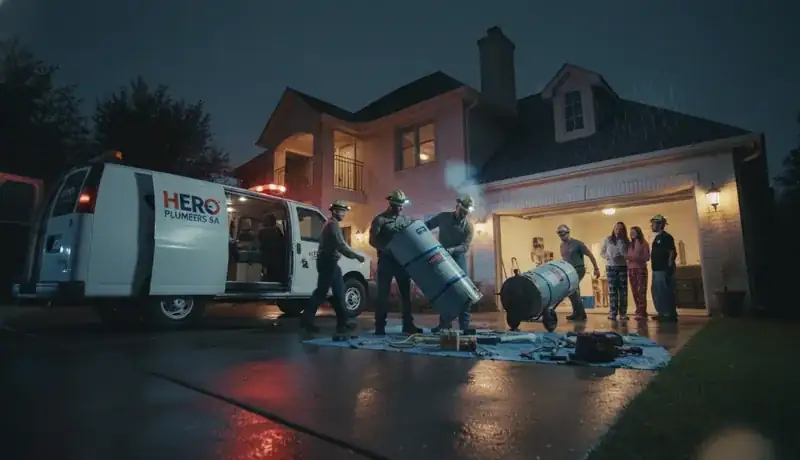 Hero Plumbers SA - emergency-water-heater-replacement-for-an-alamo-heights-family-home